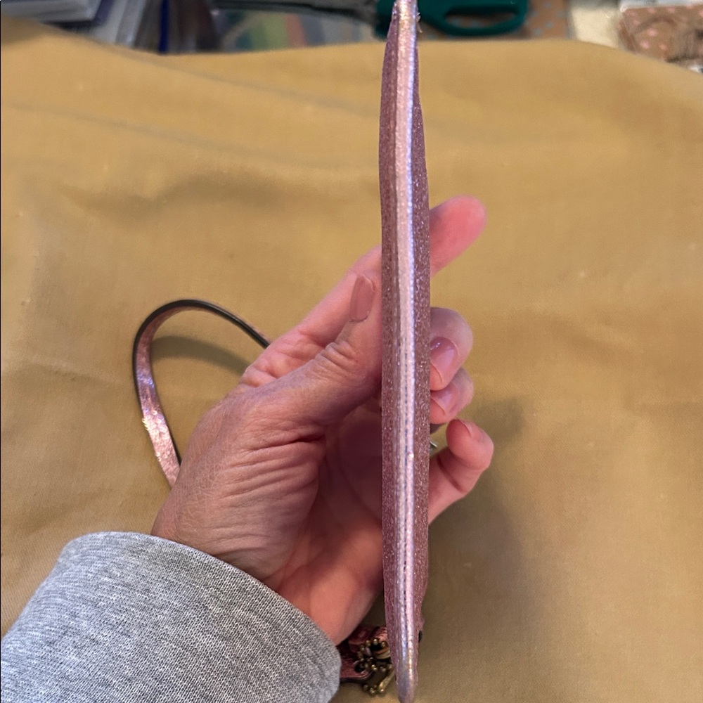 Coach Glittery Pink Wristlet - Picture 4 of 11